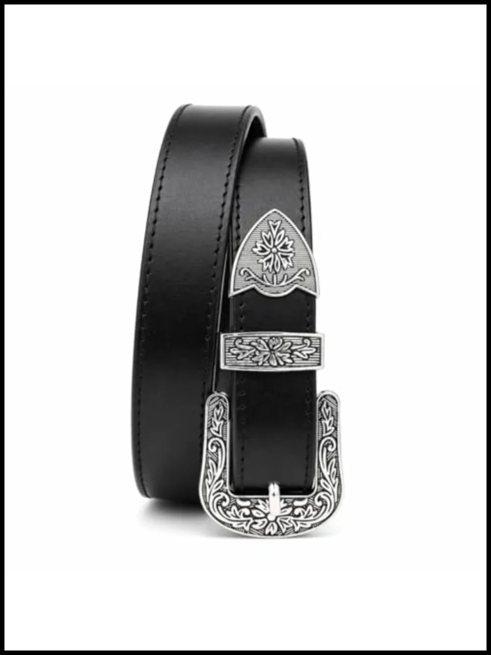 Western Leather Belt for Men Women Cowboy Belt